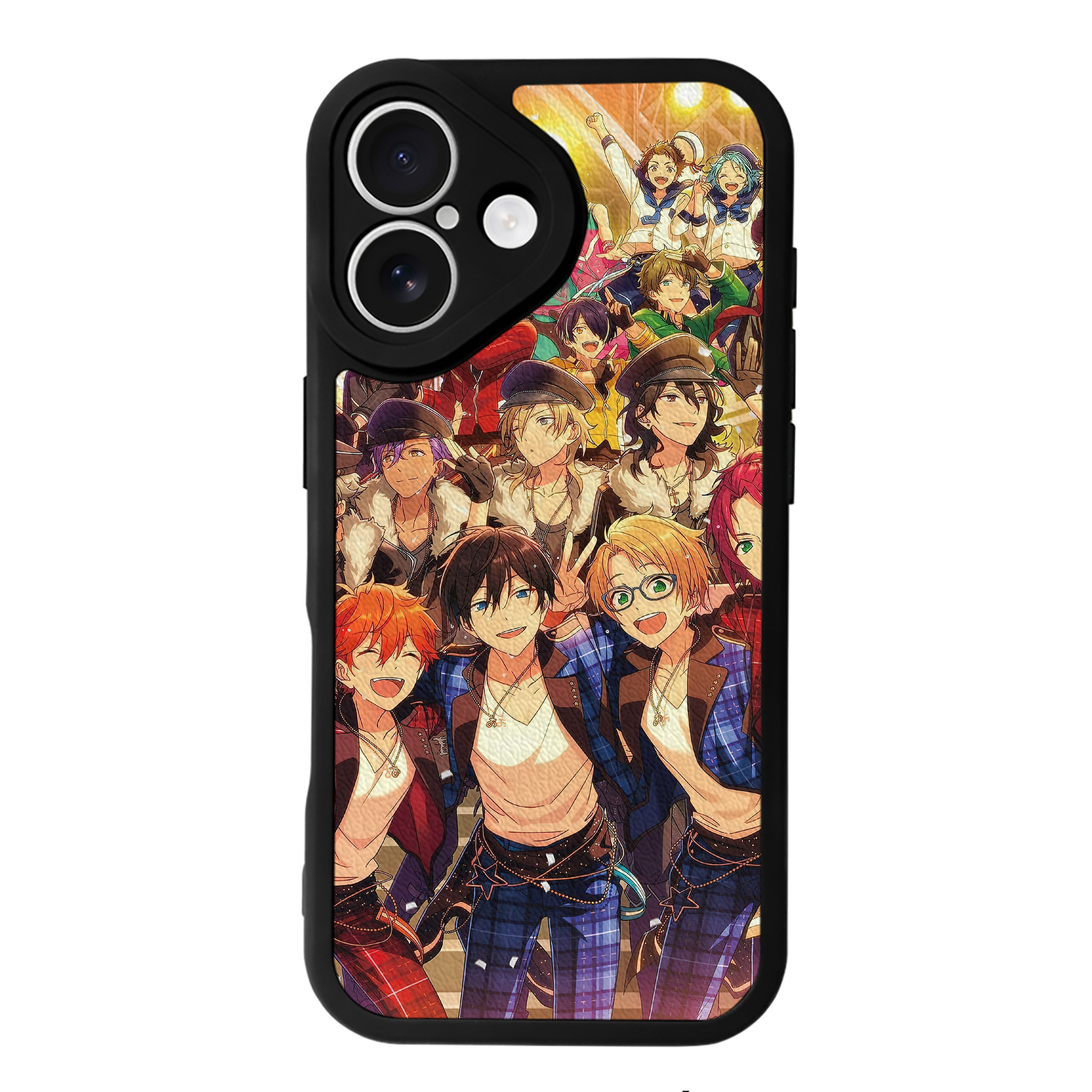 （画像用） あんさんぶるスターズ! Ensemble Stars 【iPhone 16シリーズ対応】シリコンスマホケース（レザー調） 材質：シリコン